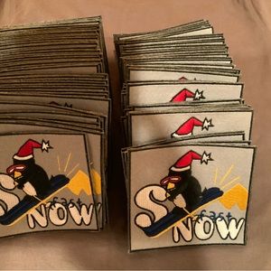Lot of 95 Penguin Appliqué Patch Winter Snow  Christmas